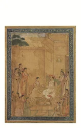 De keizer Jahangir in de Zenana