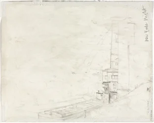Studie voor de nacht van New York (verso)