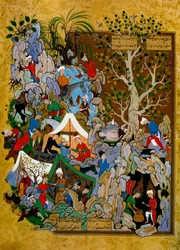 Folio uit Haft Awrang Zeven Tronen, door Jami, 1539-1543.