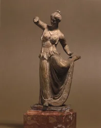 Myceense beschaving: Tanagra danseres, 3e eeuw v.Chr., Museo della Scala, Milaan