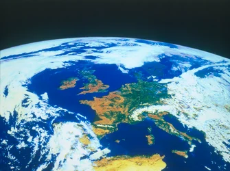 Aarde vanuit de ruimte - Europa gezien vanuit een satelliet, ca. 1980s