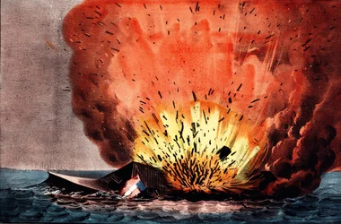 Amerikaanse Burgeroorlog (1861-1865): slag bij Hampton Roads 8-9 maart