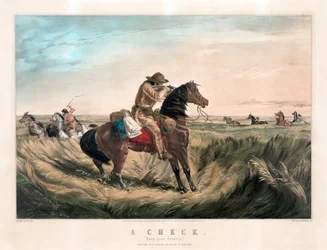 Oude West Scherpschutter door Currier & Ives