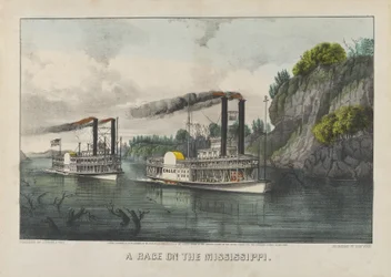 Een race op de Mississippi