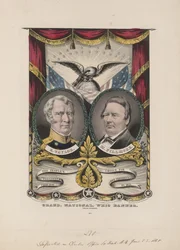 Groot nationaal vaandel van de Whigs, ca. 1848