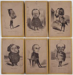 6 Karikatuurportretten: Jules de Premaray (Jules Martial Regnault