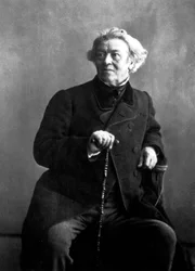 Franse schilder Camille Corot gefotografeerd door Nadar