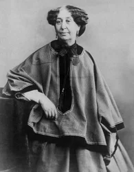 Franse schrijver George Sand (1804-1876), foto door Nadar 1864