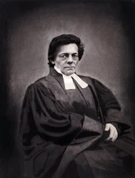 Portret van Alphonse Monod, predikant van Zwitserse afkomst (1802-1856)
