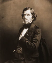 Portret van Eugene Delacroix, schilder 1798-1863 (foto)