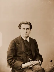 Portret van François Coppée, dichter 1842-1908 (foto)