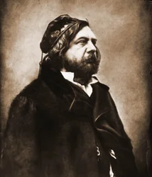 Portret van Théophile Gautier, dichter 1811-1872 (foto)