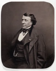 Portret van de Franse chirurg Philippe Ricord (1800-1889)