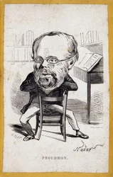 Portretten-karikaturen door Pierre-Joseph Proudhon