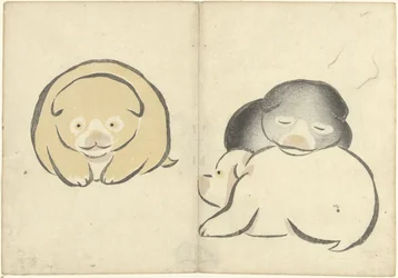 Drie jonge hondjes (Prentenalbum van Korin)