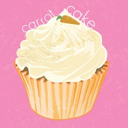 Worteltaart Cupcake