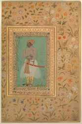 Portret van Maharaja Bhim Kanwar