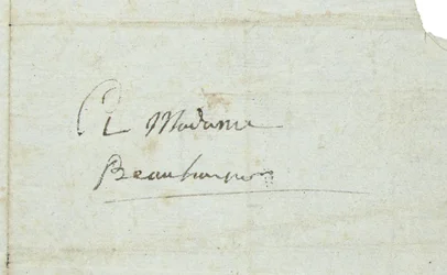 Brief aan Josephine de Beauharnais