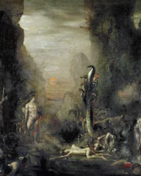 Hercules en de Lernaeaanse Hydra, naar Gustave Moreau, ca. 1876