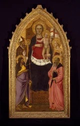 Madonna en Kind op de Troon met Heiligen Zenobius, Johannes de Doper, Reparata en Johannes de Evangelist