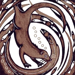 Otter met paling, 2010