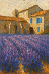 Boerderij met lavendel in de Provence