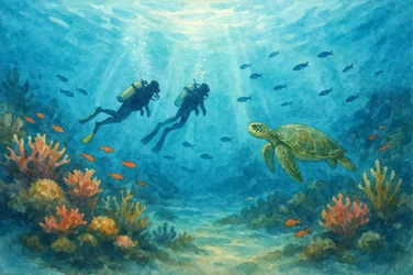 Duikers en schildpadden