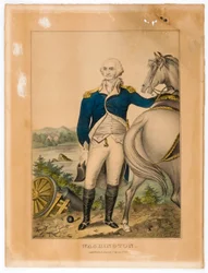 Washington (Staand bij zijn paard)
