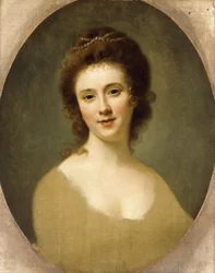 Portret van Miss Sunning, hoofd en schouders