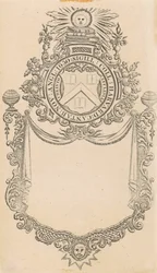 Harvard College boekplaat met het Christo et Ecclesiæ zegel
