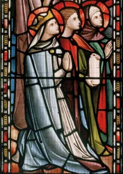 Christus in majesteit omringd door heiligen (detail)