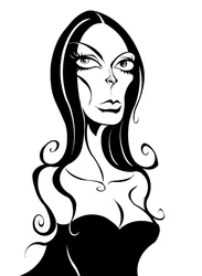 Barbara Steele, 2025 (inkt / digitaal)