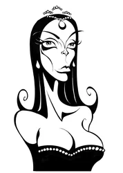 Barbara Steele, 2025 (inkt / digitaal)