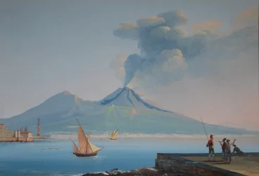 Uitzicht op de Baai van Napels met de Vesuvius