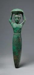 Fundamentfiguur van koning Shulgi van Ur, met een mand