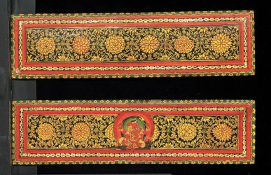 Boekomslagen van een Shaiva-manuscript
