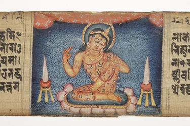 Zittende Bodhisattva, uit de Gandavyuha