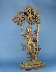 De geboorte van Boeddha (brons)