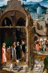 Een Preek over Liefdadigheid mogelijk de Bekering van Sint Antonius