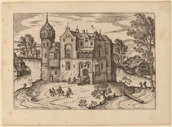 Kasteel bij een Rivier