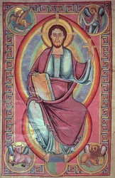 Christus in Majesteit, uit de Stavelot Bijbel