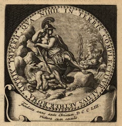 Allegorische figuur van het Romeinse Rijk, Romulus en Remus