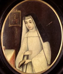 Frances Justina Huddleston (1708-87) in het habijt van een non van de orde van Augustijnse Kanunnikessen in het Engelse Klooster in Brugge, c.1727