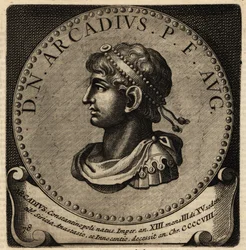 Portret van Romeinse keizer Arcadius
