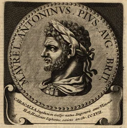 Portret van Romeinse keizer Caracalla