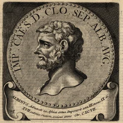 Portret van Romeinse keizer Clodius Albinus