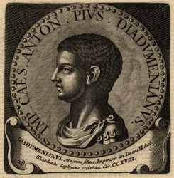 Portret van Romeinse keizer Diadumenian