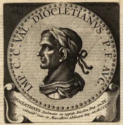 Portret van Romeinse keizer Diocletianus