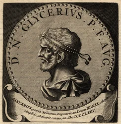 Portret van Romeinse keizer Glycerius