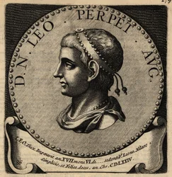 Portret van Romeinse keizer Leo I